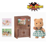 Sylvanian Families Bear sister With TV set 5143 (Hermana oso con televisor)