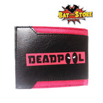 Billetera Deadpool Logo  vinil negro con rojo