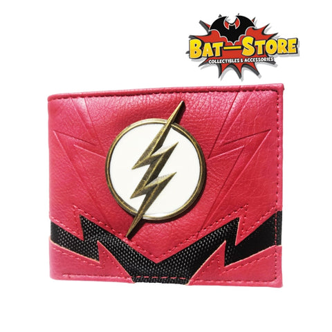 Billetera The Flash Logo Metal rayo Negro DC