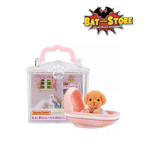 Sylvanian Families Baby House Cradle B-41 (Bebé Perro Caniche Cuna Transportadora)