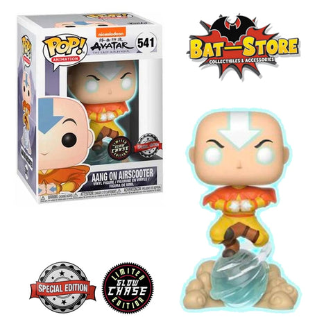 Funko Pop Aang On Airscooter #541 Glow Chase Avatar Special Edition