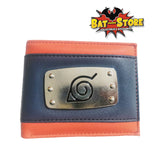 Billetera Naruto Logo Metal Azul / Naranja