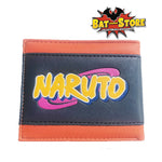 Billetera Naruto Logo Metal Azul / Naranja