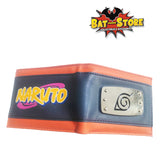 Billetera Naruto Logo Metal Azul / Naranja