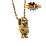 Collar con charm de Chewbacca dorado Star Wars