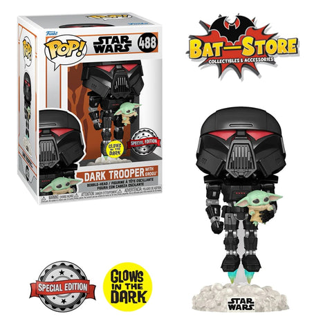 Funko Pop Dark Trooper Grogu #488 Glow Special Edition Star Wars