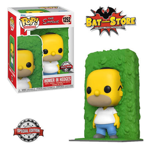 Funko Pop Homer In Hedges #1252 Special Edition The Simpsons
