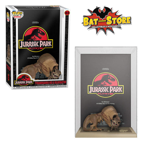 Movie Posters Jurassic Park - Tyrannosaurus Rex y Velociraptor